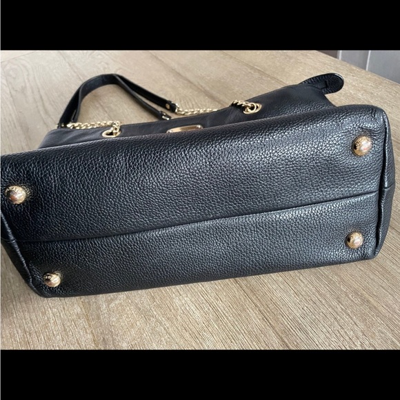 Michael Kors gold chain pebbled leather tote - Picture 3 of 13